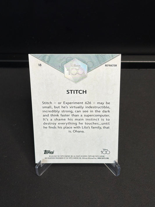 Topps Chrome Disney 100 "Refractor" Stitch #18