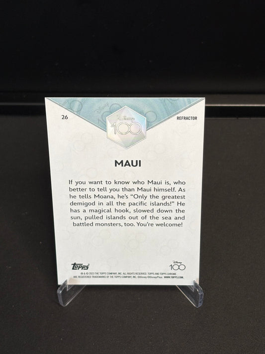 Topps Chrome Disney 100 "Refractor" Maui #26