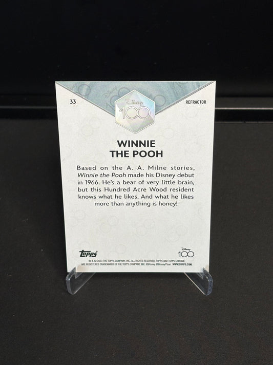 Topps Chrome Disney 100 "Refractor" Winnie the Pooh #33