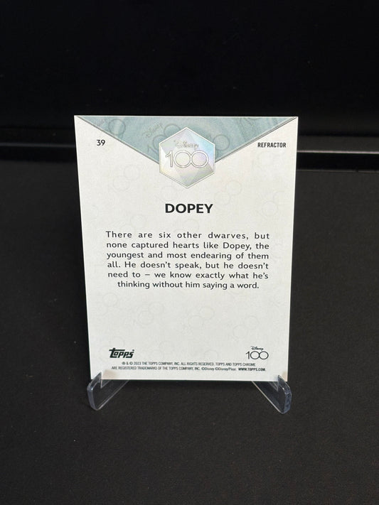 Topps Chrome Disney 100 "Refractor" Dopey #39