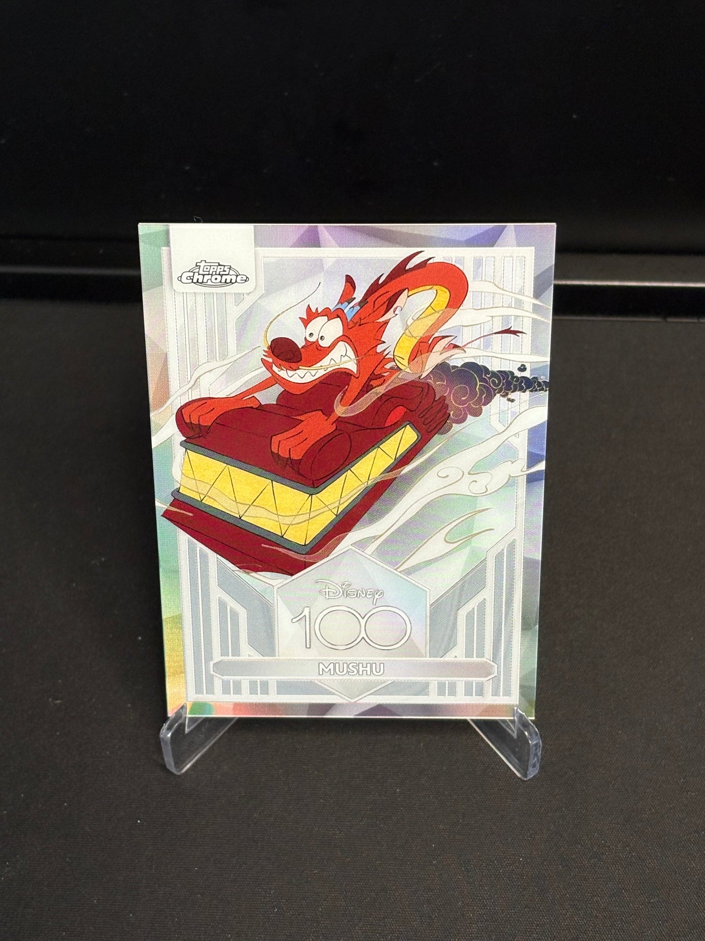 Topps Chrome Disney 100 "Refractor" Mushu #41