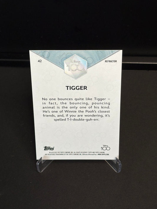 Topps Chrome Disney 100 "Refractor" Tigger #42