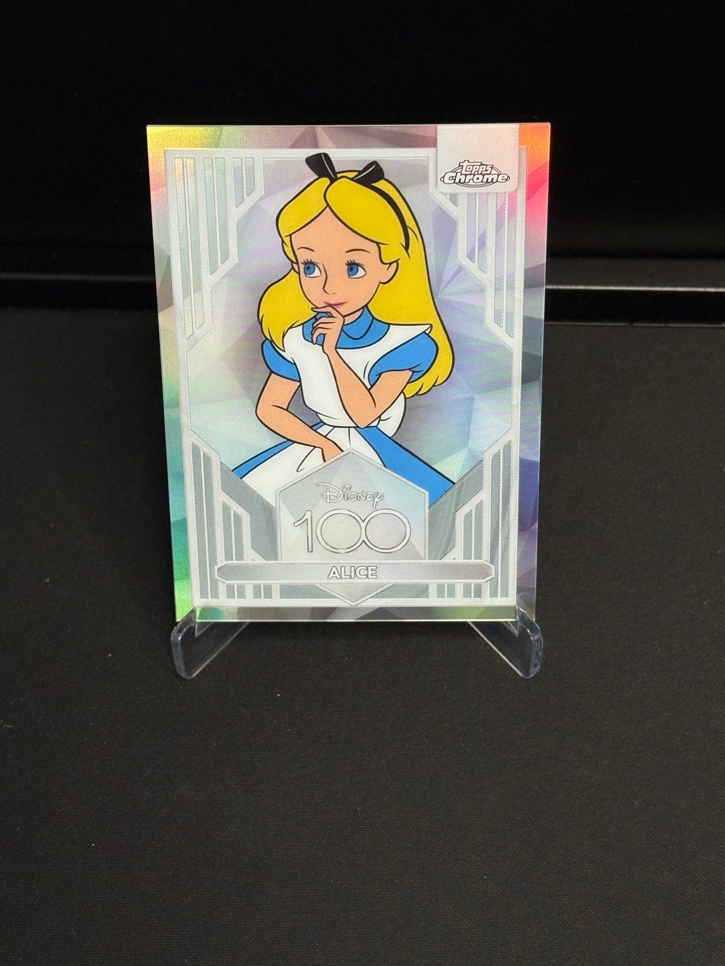 Topps Chrome Disney 100 "Refractor" Alice #44