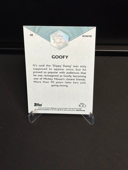 Topps Chrome Disney 100 "Refractor" Goofy #48