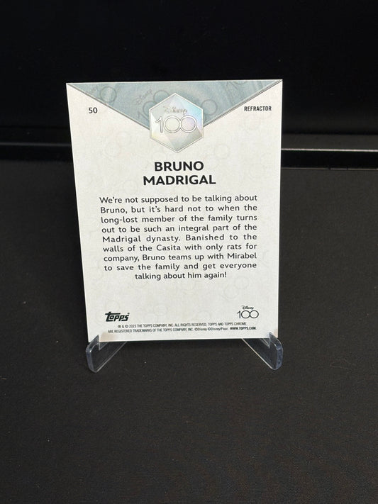 Topps Chrome Disney 100 "Refractor" Bruno Madrigal #50