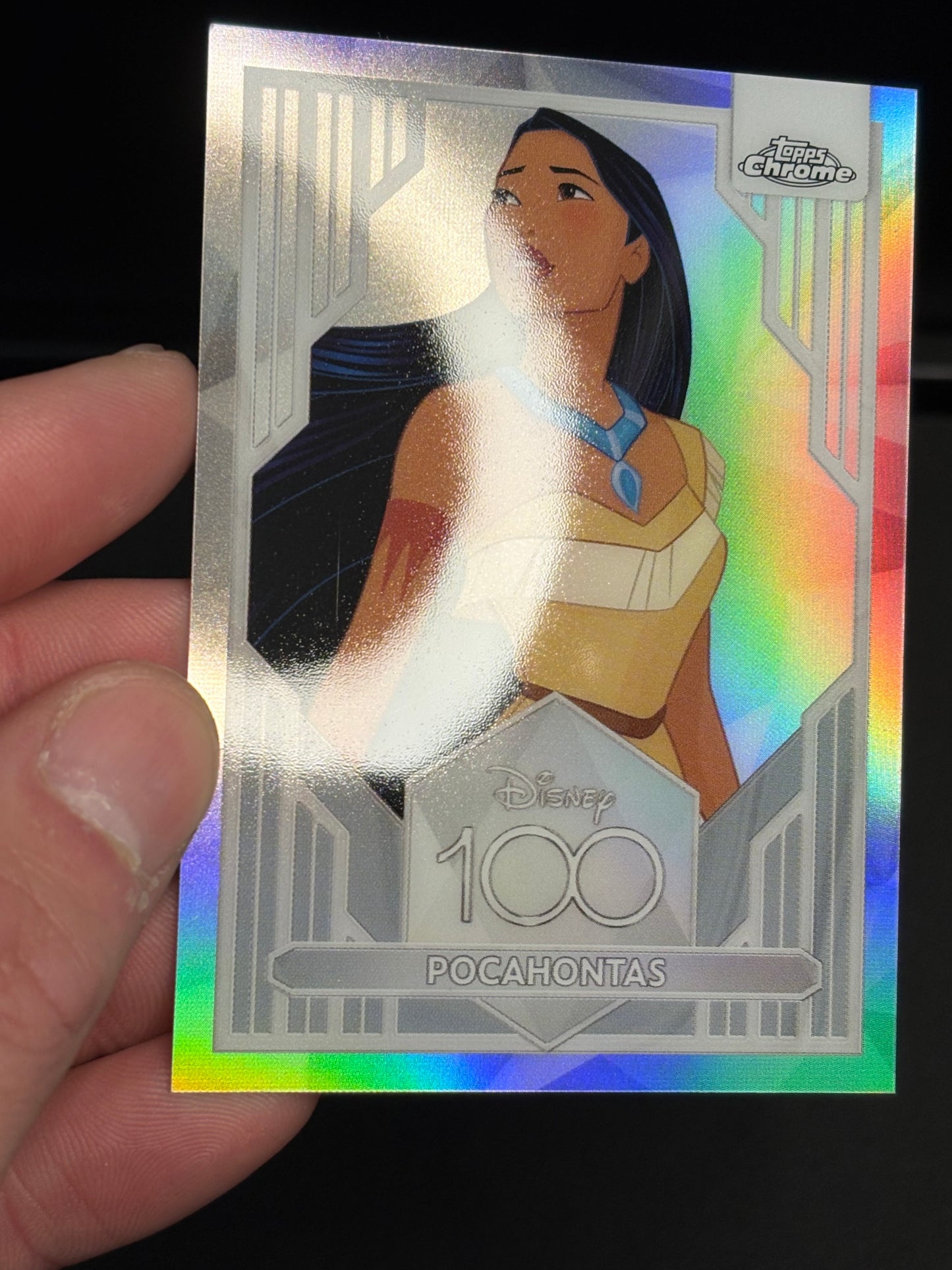 Topps Chrome Disney 100 "Refractor" Pocahontas #55