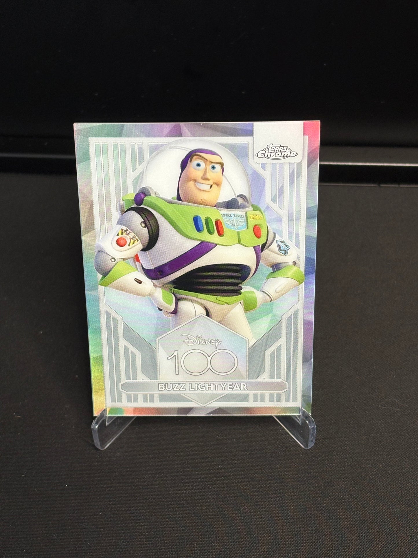 Topps Chrome Disney 100 "Refractor" Buzz Lightyear #61