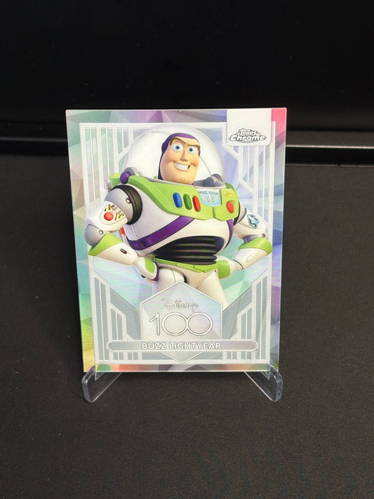 Topps Chrome Disney 100 "Refractor" Buzz Lightyear #61