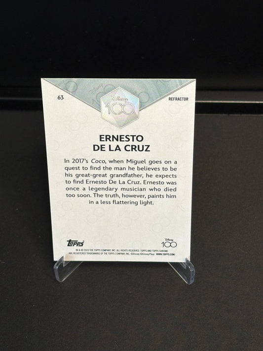 Topps Chrome Disney 100 "Refractor" Ernesto de la Cruz #63