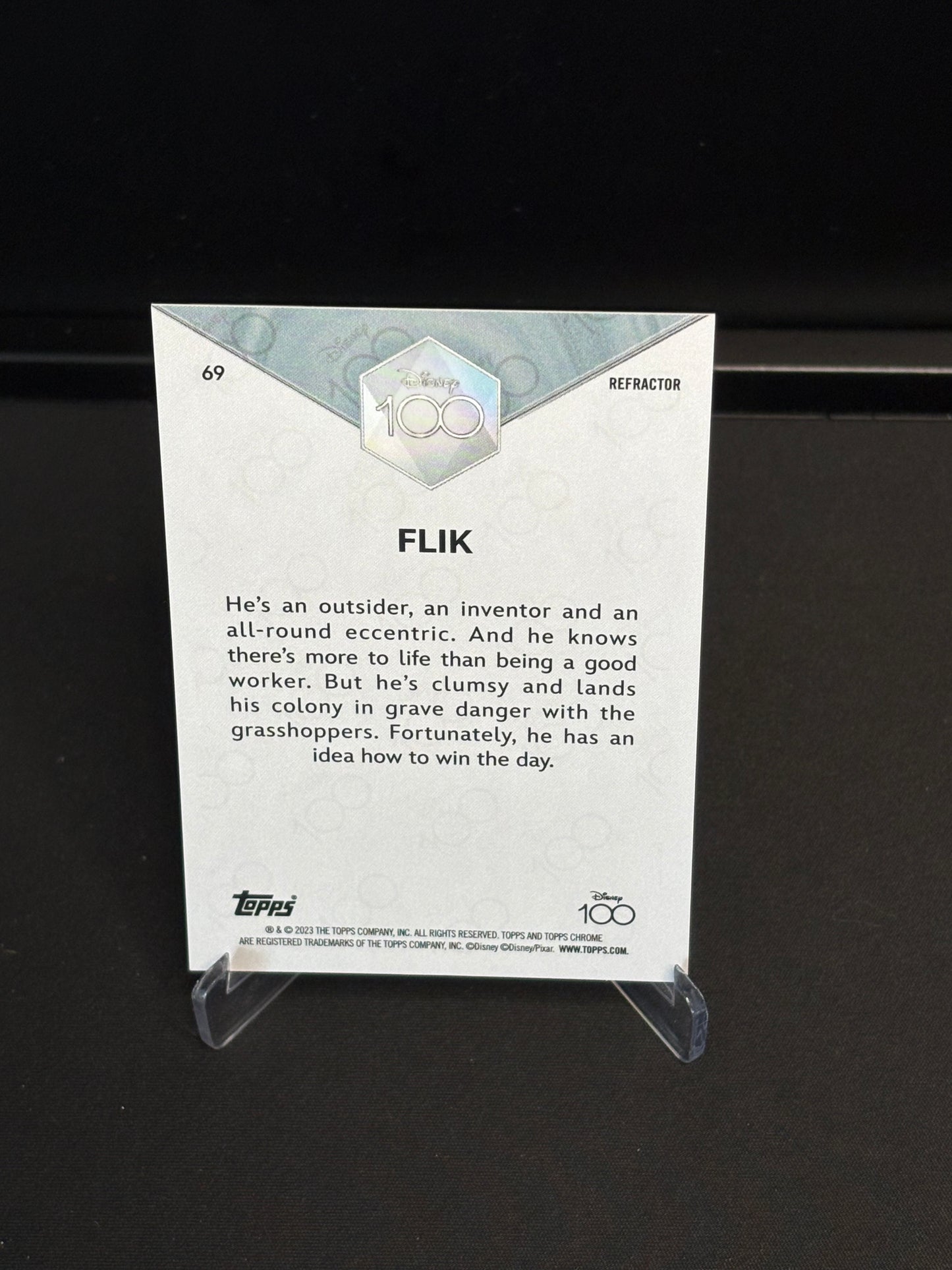 Topps Chrome Disney 100 "Refractor" Flik #69