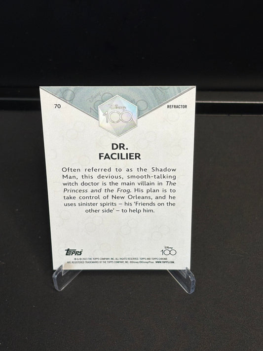 Topps Chrome Disney 100 "Refractor" Dr.Facilier #70