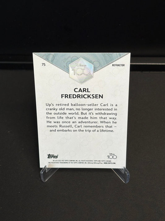 Topps Chrome Disney 100 "Refractor" Carl Fredricksen #75