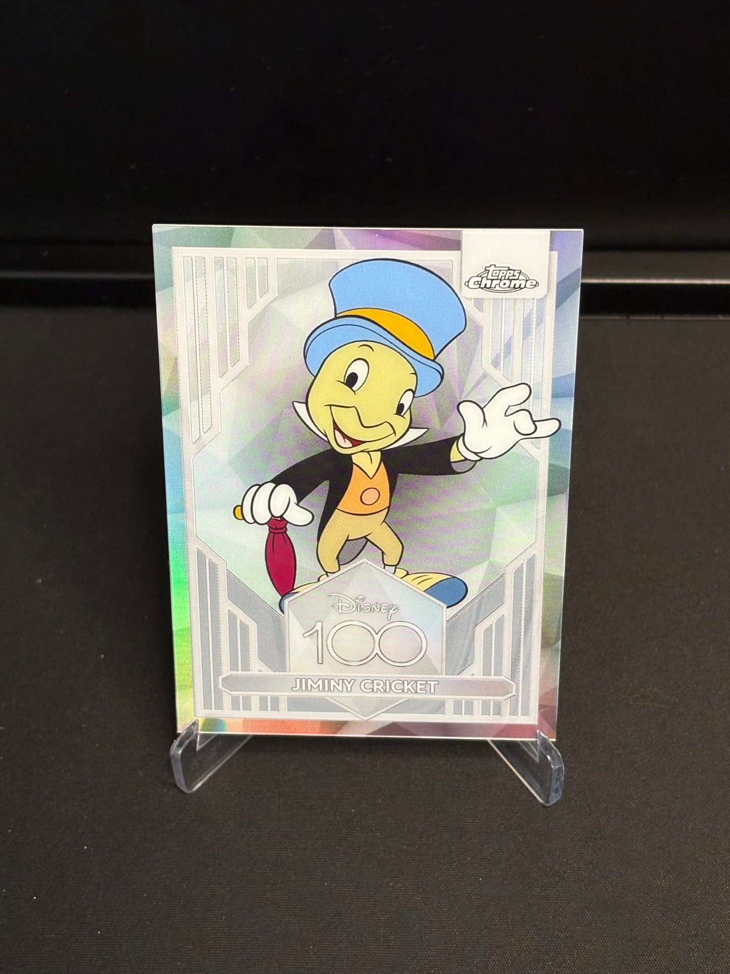 Topps Chrome Disney 100 "Refractor" Jiminy Cricket #82