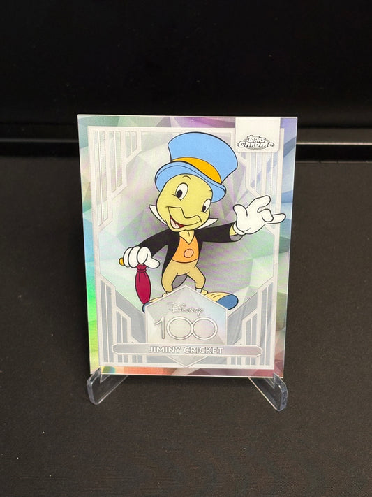 Topps Chrome Disney 100 "Refractor" Jiminy Cricket #82