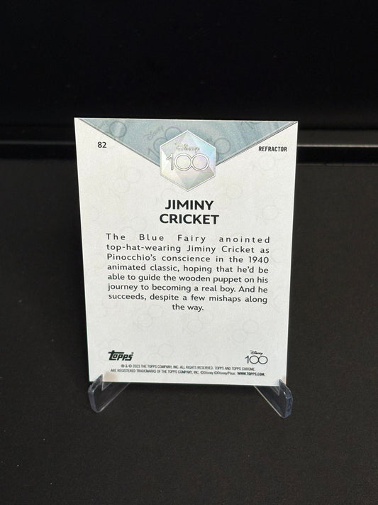 Topps Chrome Disney 100 "Refractor" Jiminy Cricket #82