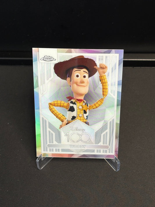 Topps Chrome Disney 100 "Refractor" Woody #83