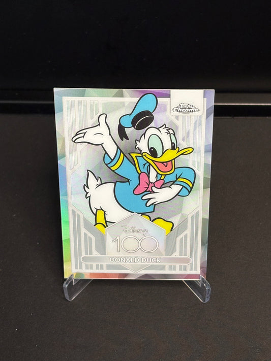 Topps Chrome Disney 100 "Refractor" Donald Duck #86
