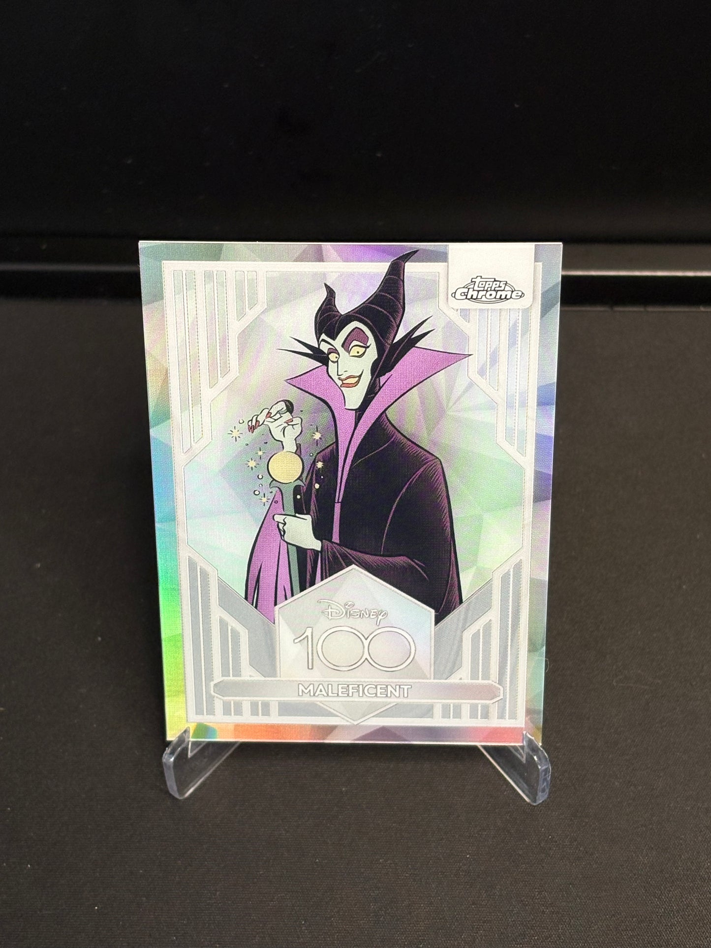Topps Chrome Disney 100 "Refractor" Maleficent #89