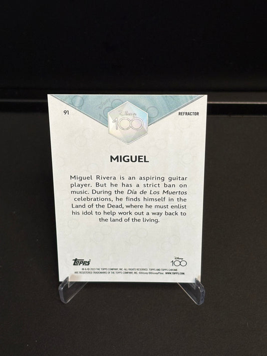 Topps Chrome Disney 100 "Refractor" Miguel #91