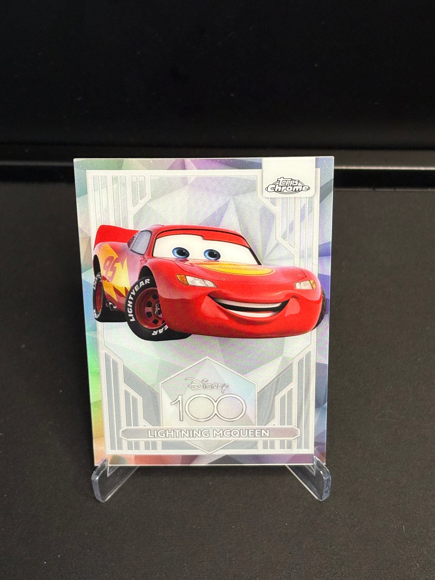 Topps Chrome Disney 100 "Refractor" Lightning McQueen #95