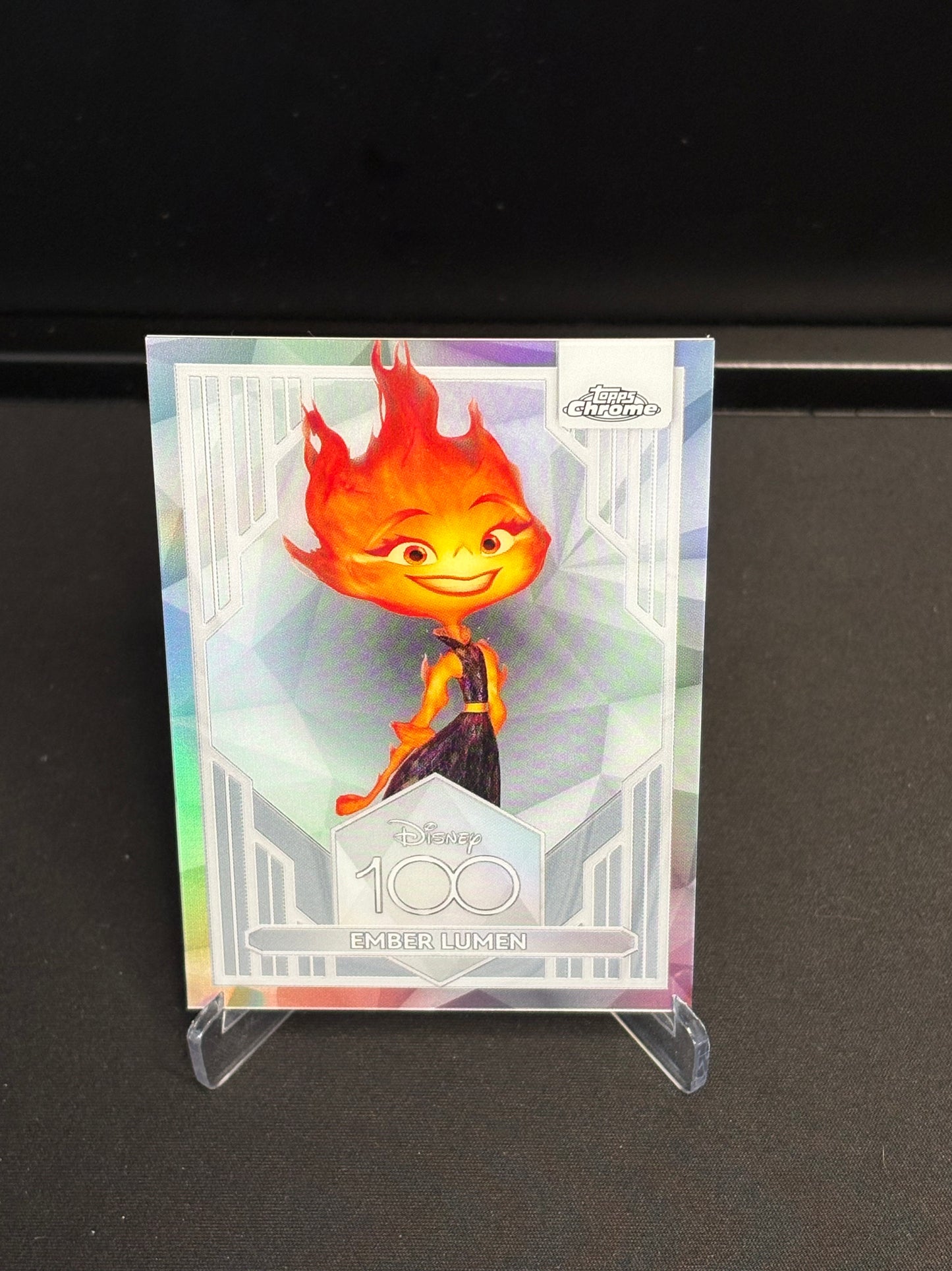 Topps Chrome Disney 100 "Refractor" Ember Lumen #97