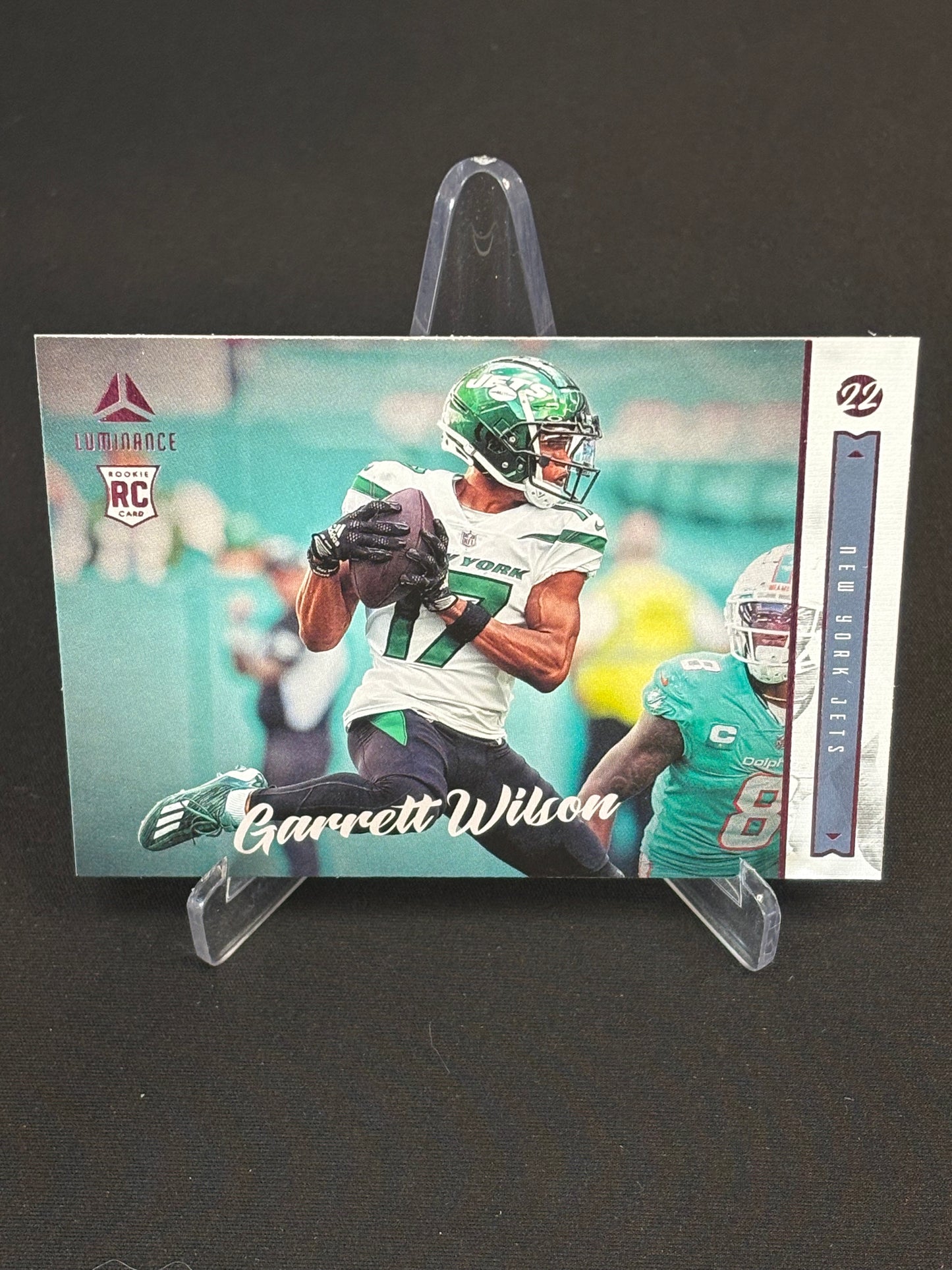 Garrett Wilson RC New York Jets Chronicles Luminance 2022 "Pink Parallèle"