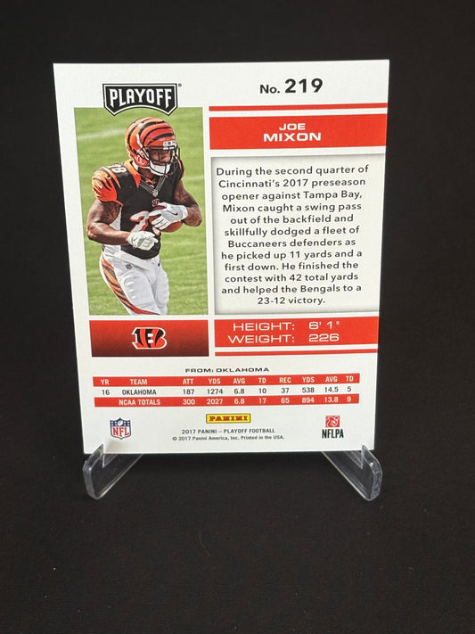 Joe Mixon RC 2017 Playoff "Purple 16/49" Bengals