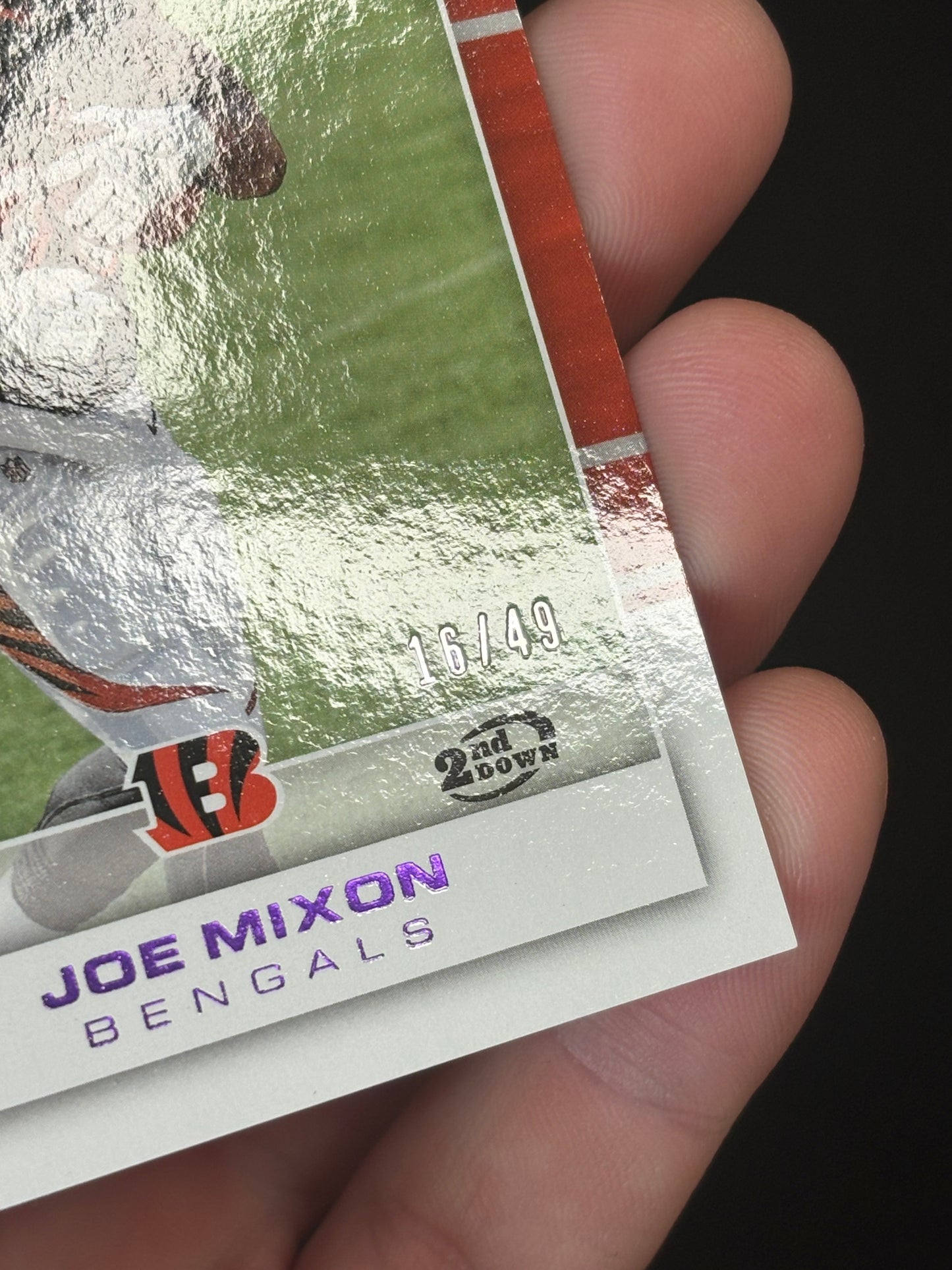 Joe Mixon RC 2017 Playoff "Purple 16/49" Bengals