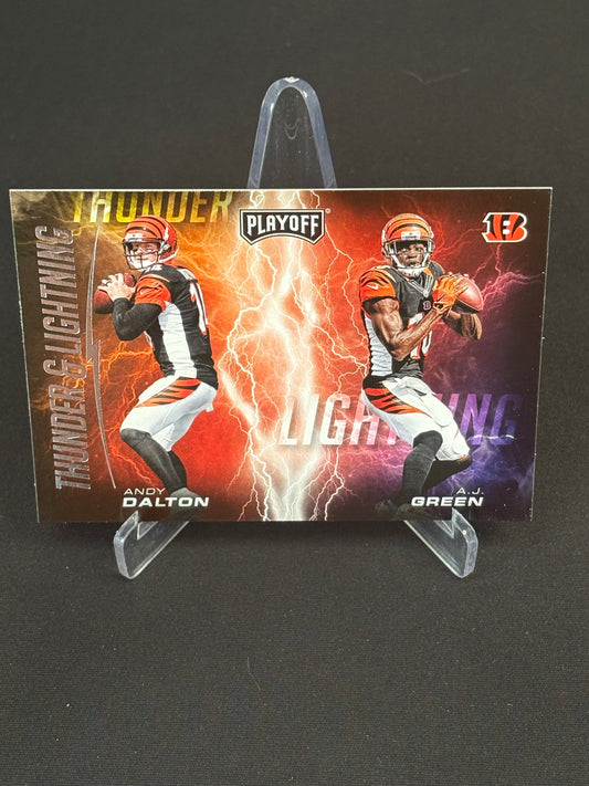 Andy Dalton/A.J Green 2017 Playoff "Thunder And Lightning" Bengals