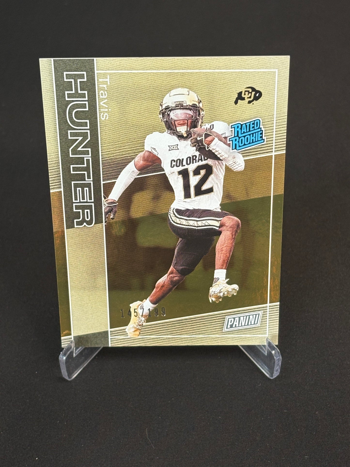 Travis Hunter Rated Rookie NSCC "Panini National 145/199" Colorado Buffaloes