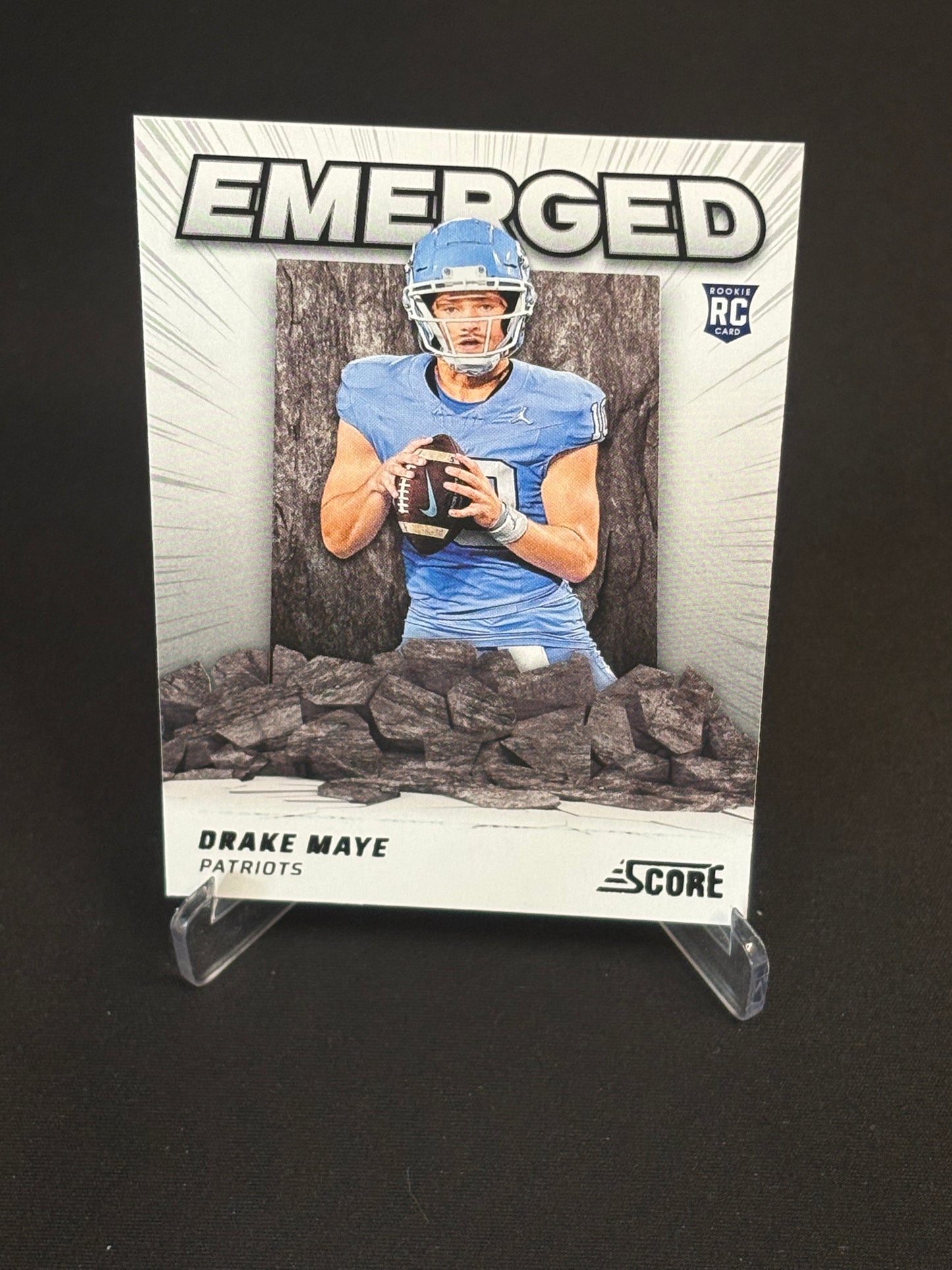 Drake Maye RC 2024 Score " Emerged" New England Patriots