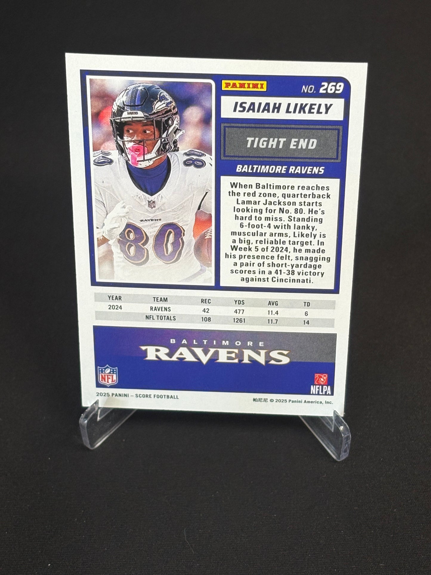 Isaiah Likely Score 2025 "Red Zone" 12/20 Baltimore Ravens