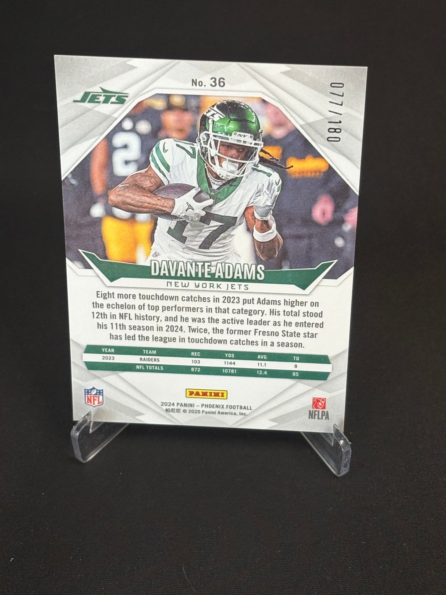 Davante Adams Phoenix 2024 077/180 New York Jets