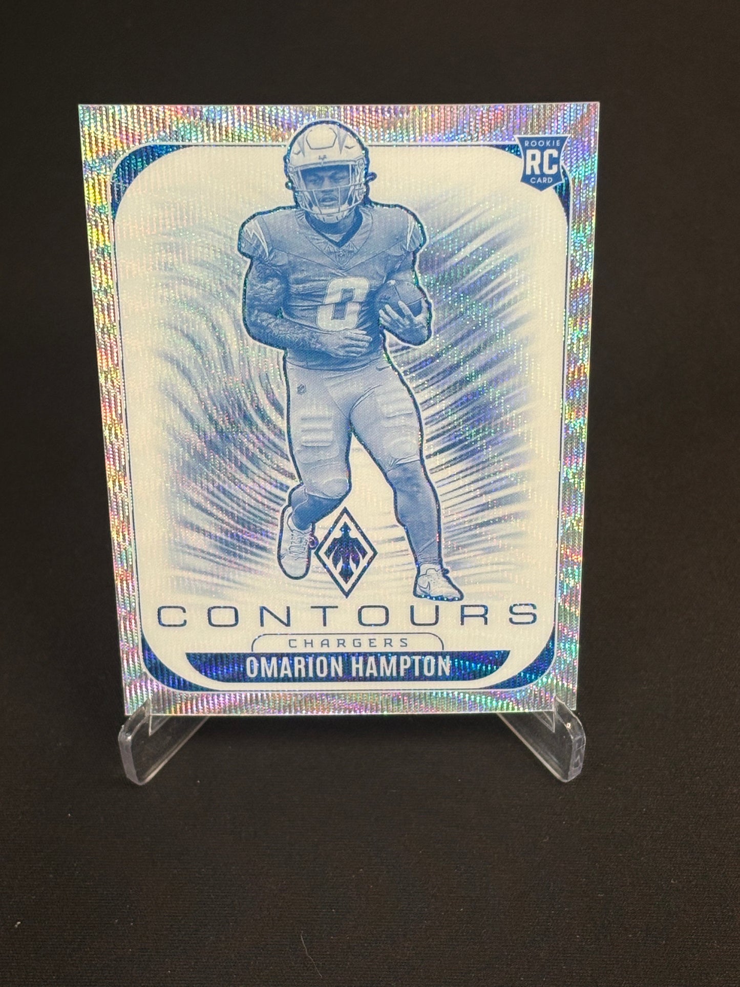 Omarion Hampton RC Phoenix 2025 "Contours" 214/299 L.A Chargers