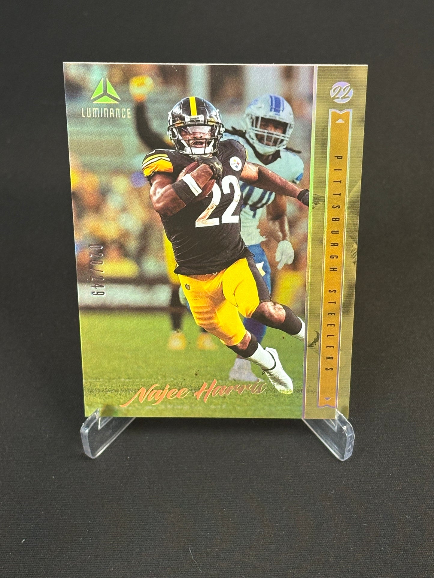 Najee Harris Luminance 2022 "Yellow 028/249" Pittsburgh Steelers