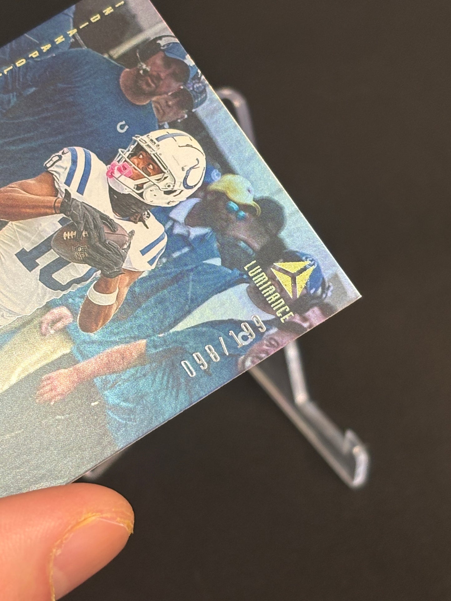 Adonai Mitchell Luminance 2025 "Color Match Blue 098/199" Indianapolis Colts