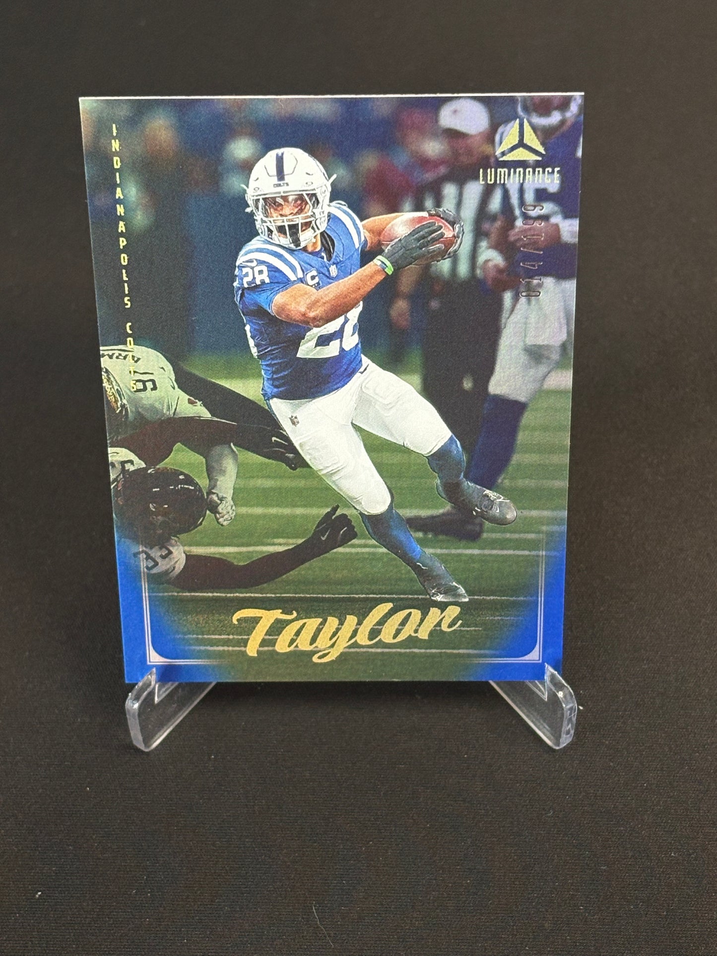 Jonathan Taylor Luminance 2025 "Color Match Blue 014/199" Indianapolis Colts