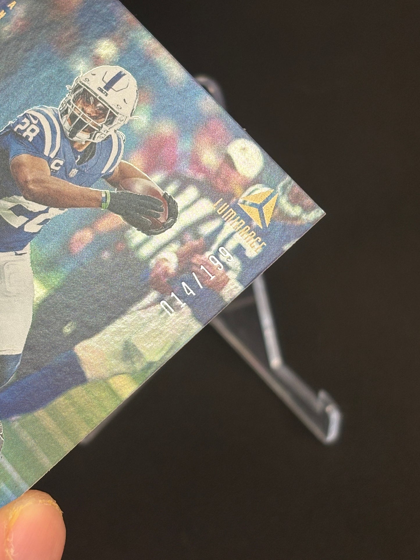Jonathan Taylor Luminance 2025 "Color Match Blue 014/199" Indianapolis Colts