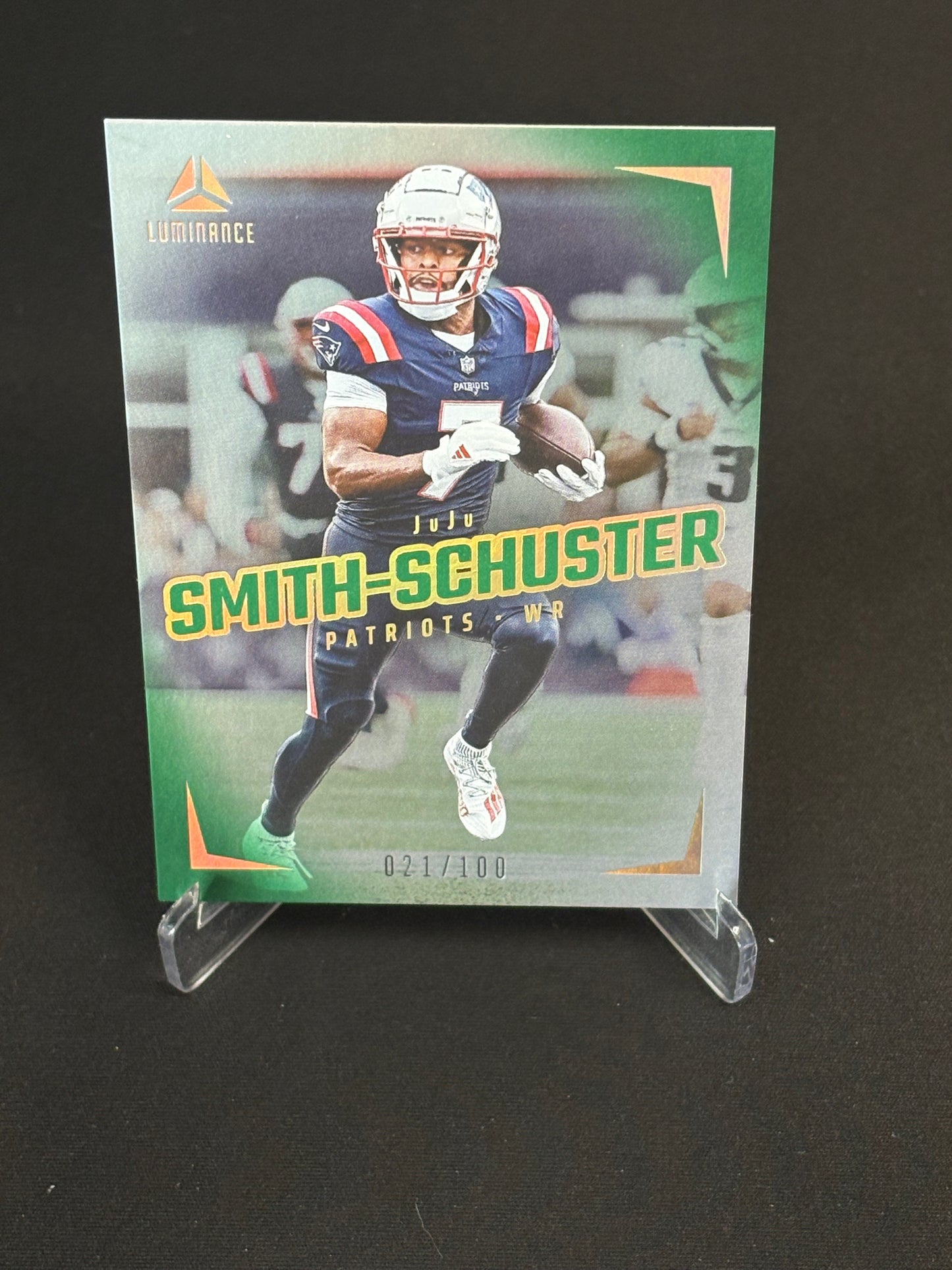Juju Smith-Schuster Luminance 2024 "Green 021/100" New England Patriots