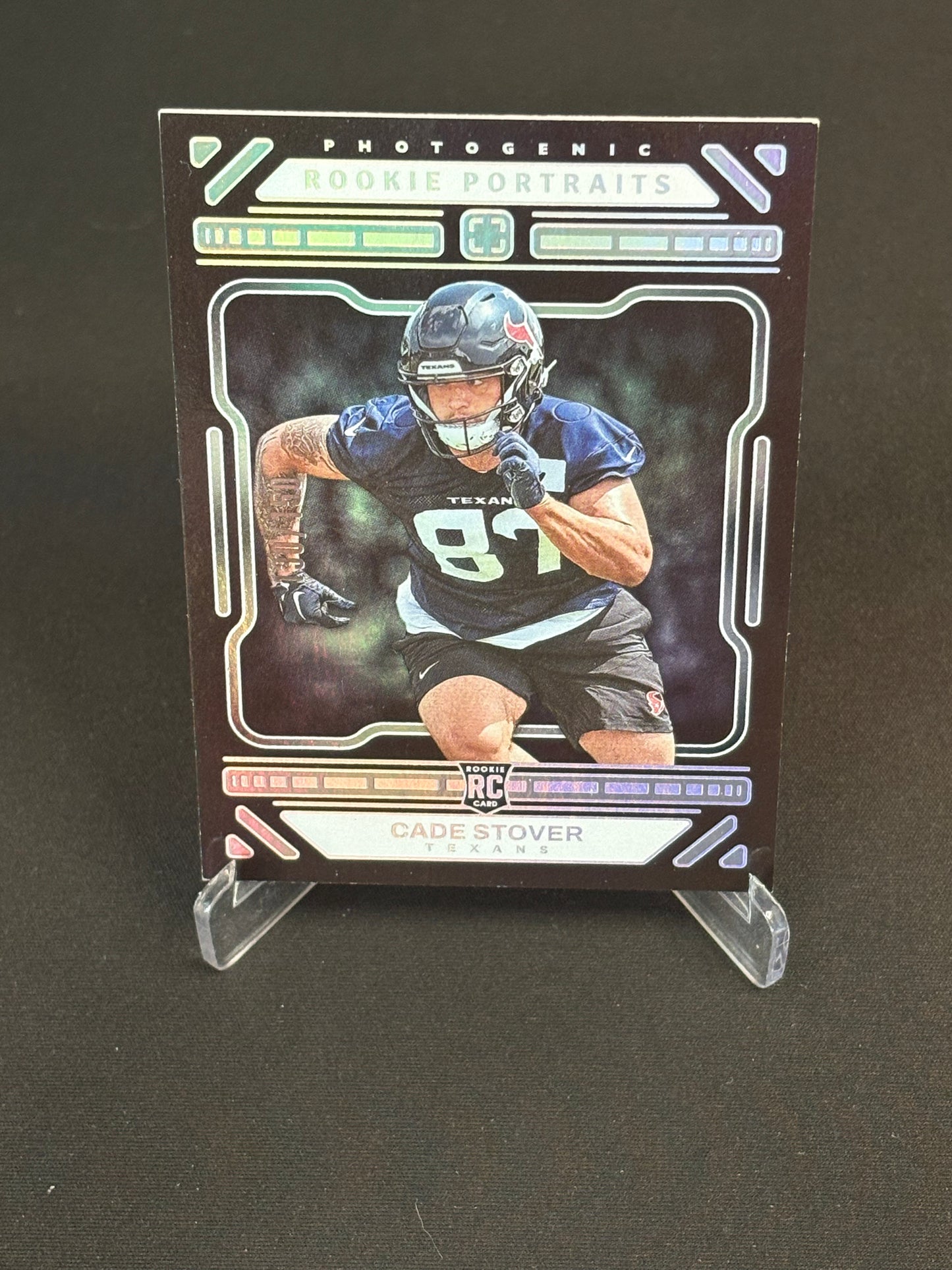 Cade Stover RC Photogenic 2024 "Rookie Portraits 130/150" Houston Texans