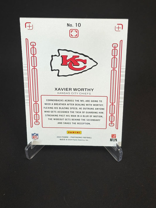 Xavier Worthy RC Photogenic 2024 "Rookie Pix" Kansas City Chiefs