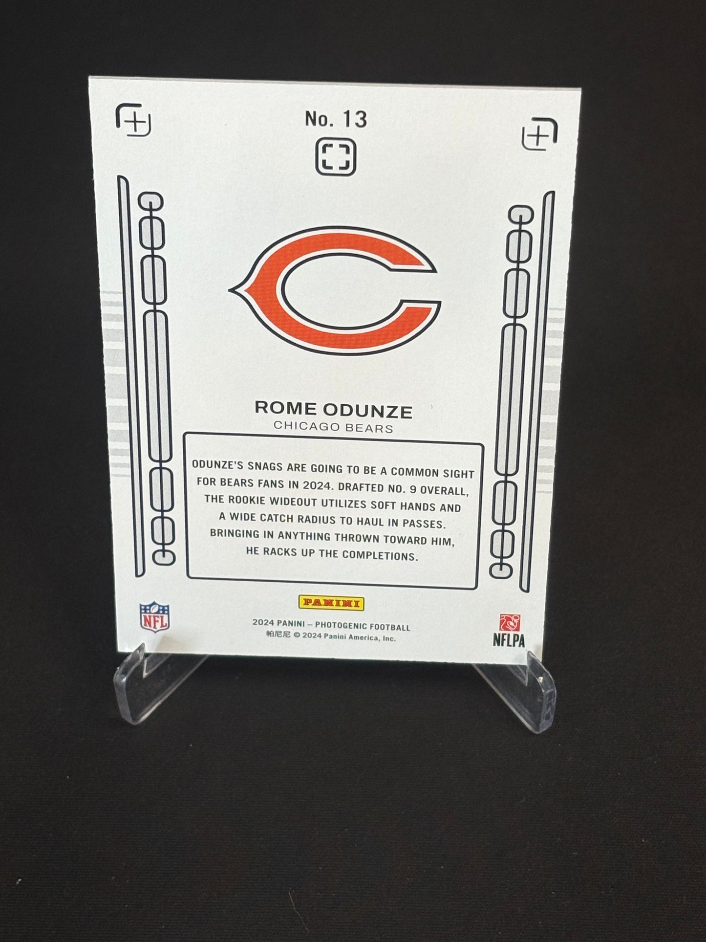 Rome Odunze RC Photogenic 2024 "Rookie Pix" Chicago Bears