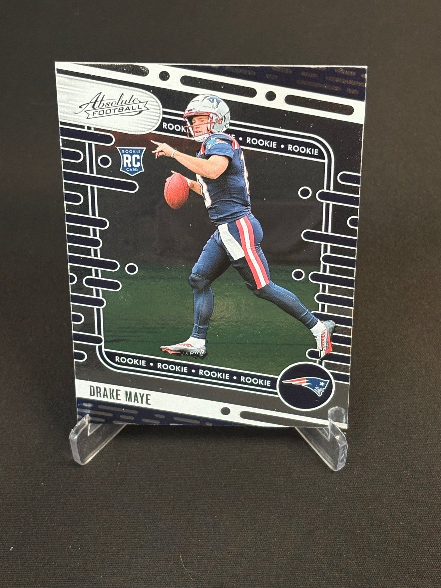 Drake May RC Absolute 2024 "Retail Base" New England Patriots