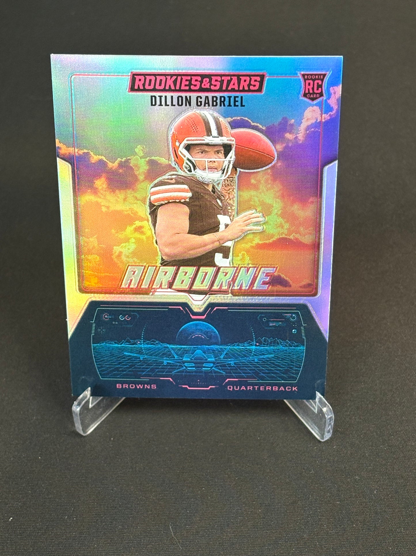 Dillon Gabriel RC Rookies And Stars 2025 "Airborne Silver" Cleveland Browns