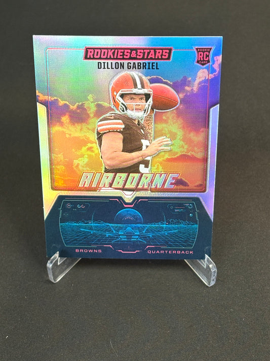 Dillon Gabriel RC Rookies And Stars 2025 "Airborne Silver" Cleveland Browns