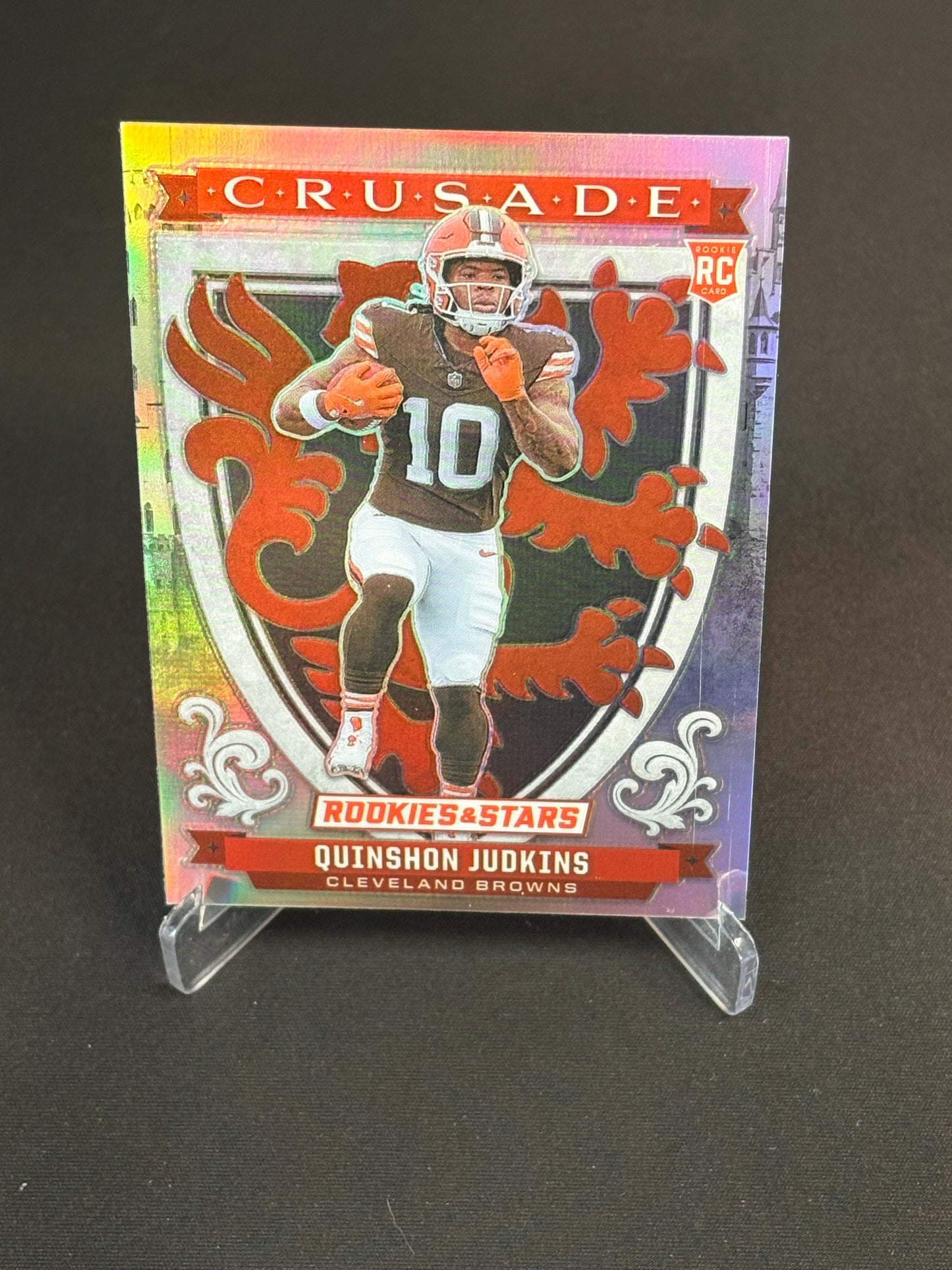 Quinshon Judkins RC Rookies And Stars 2025 "Crusade Silver" Cleveland Browns