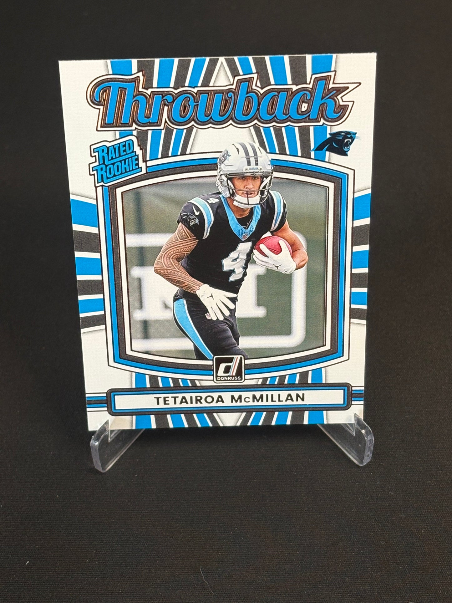 Tetairoa McMillan RC Donruss 2025 "Throwback" Carolina Panthers