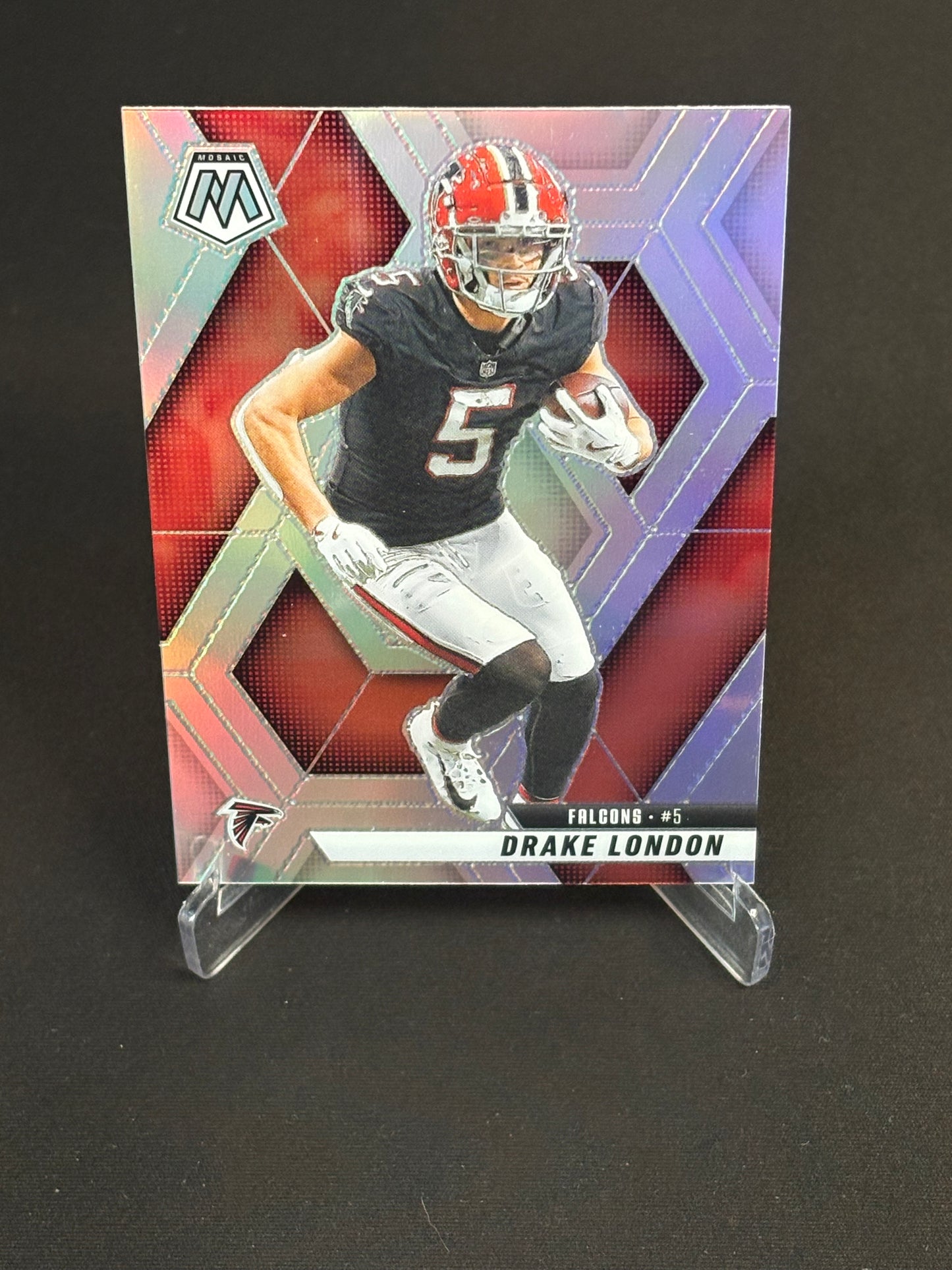 Drake London Mosaic 2025 "Base Silver" Atlanta Falcons