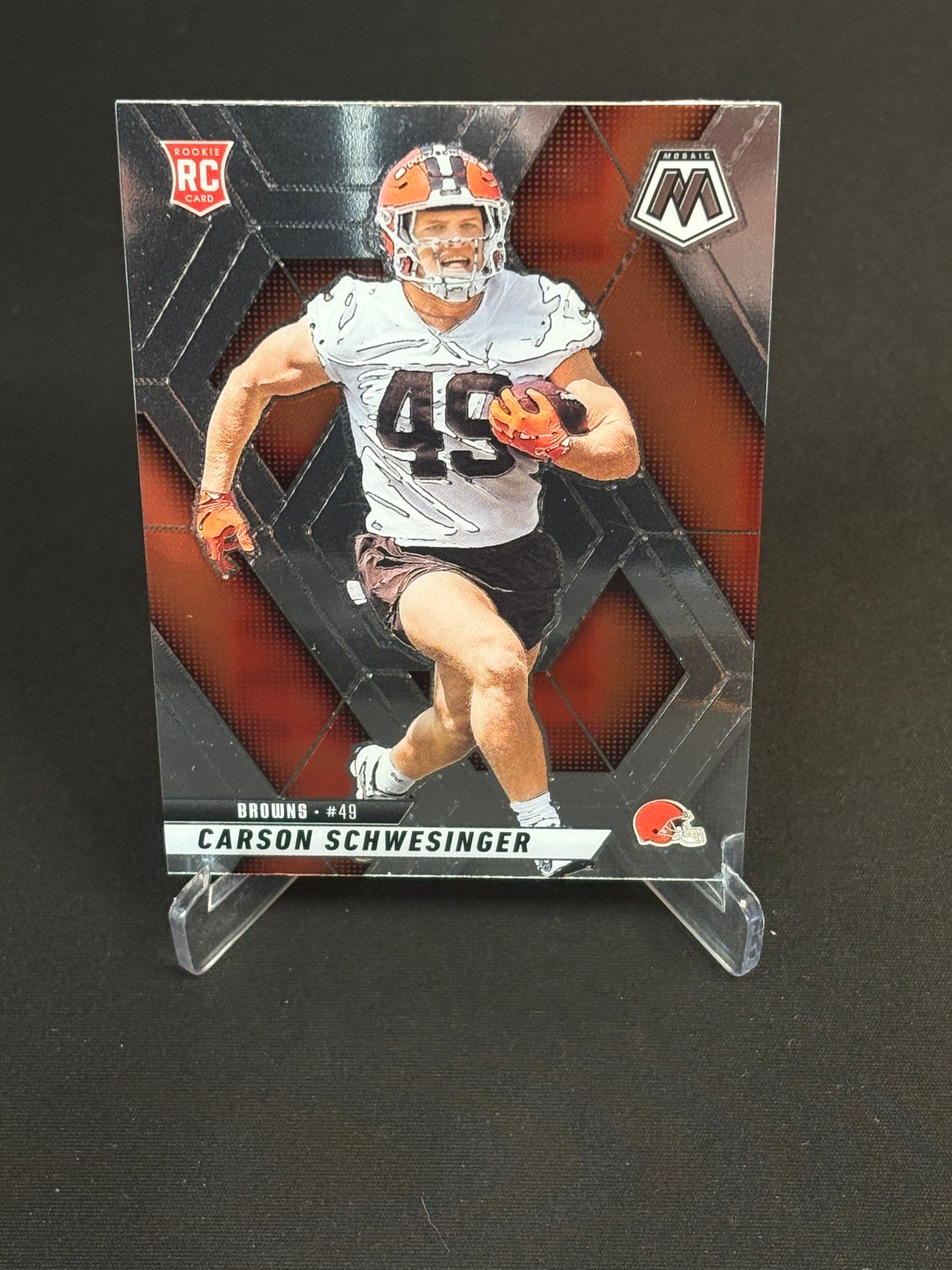 Carson Schwesinger RC Mosaic 2025 "Base" Cleveland Browns