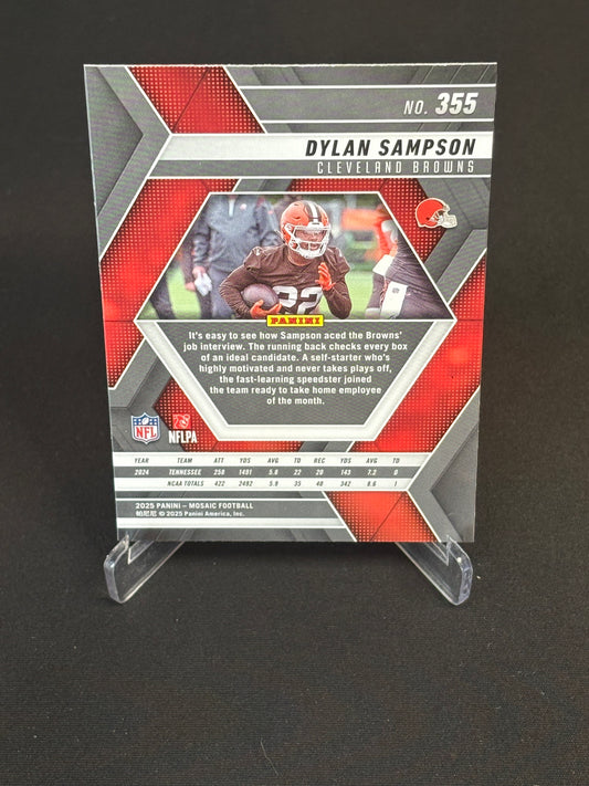 Dylan Sampson RC Mosaic 2025 "Base" Cleveland Browns